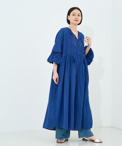 collex / コレックス ワンピース | レース切替パフスリーブワンピース