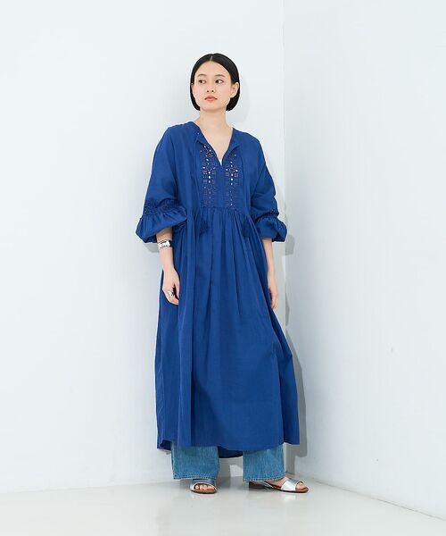 collex / コレックス ワンピース | レース切替パフスリーブワンピース | 詳細1