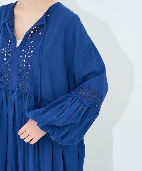 collex / コレックス ワンピース | レース切替パフスリーブワンピース | 詳細12