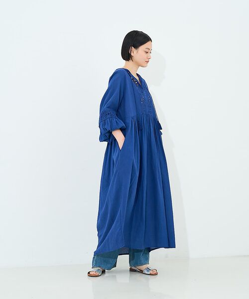 collex / コレックス ワンピース | レース切替パフスリーブワンピース | 詳細4