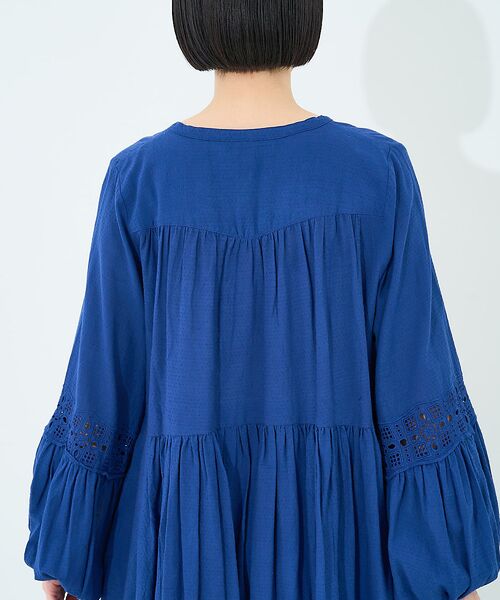 collex / コレックス ワンピース | レース切替パフスリーブワンピース | 詳細9