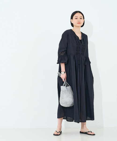 collex / コレックス ワンピース | レース切替パフスリーブワンピース | 詳細16