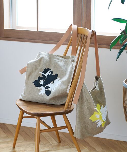 collex / コレックス ショルダーバッグ | ボタニカルプリントリネントートバッグ | 詳細7