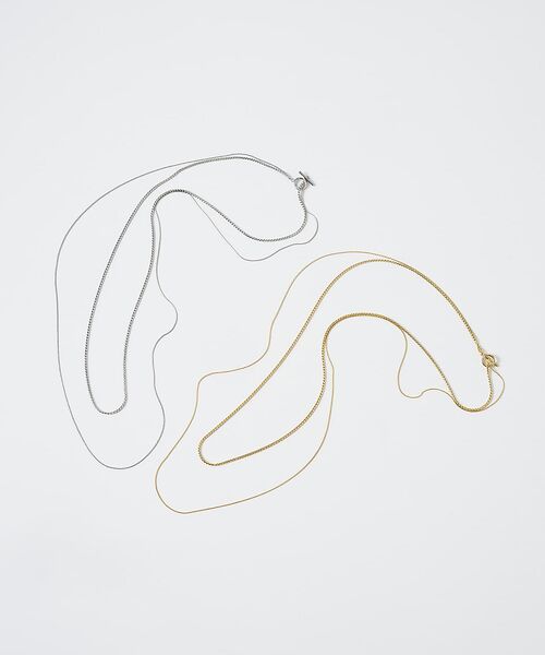 collex / コレックス ネックレス・ペンダント・チョーカー | 【dignif】【金属アレルギー対応】ダブルチェーンロングネックレス | 詳細1