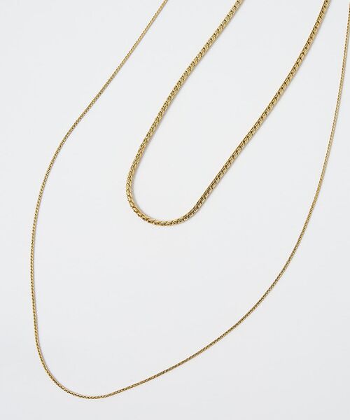 collex / コレックス ネックレス・ペンダント・チョーカー | 【dignif】【金属アレルギー対応】ダブルチェーンロングネックレス | 詳細7