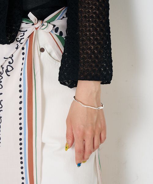collex/コレックス 【dignif】【金属アレルギー対応】ユラギウェーブバングル シルバー F collex/コレックス 【dignif】【金属アレルギー対応】ユラギウェーブバングル シルバー F