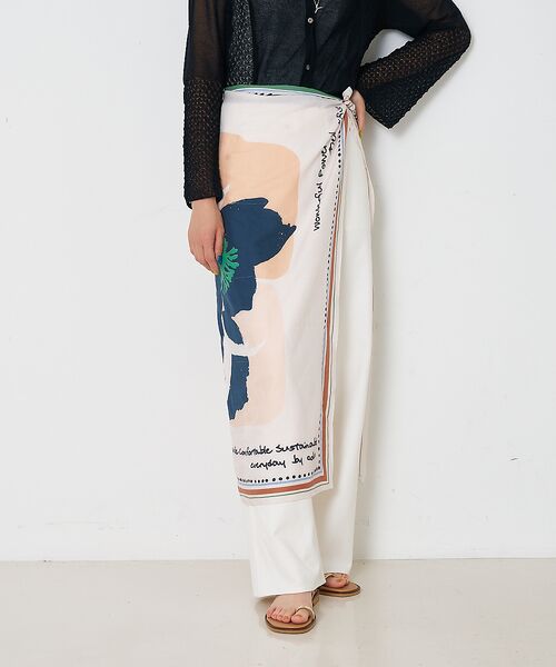 collex / コレックス バンダナ・スカーフ | ボタニカルプリント　大判ストール | 詳細8