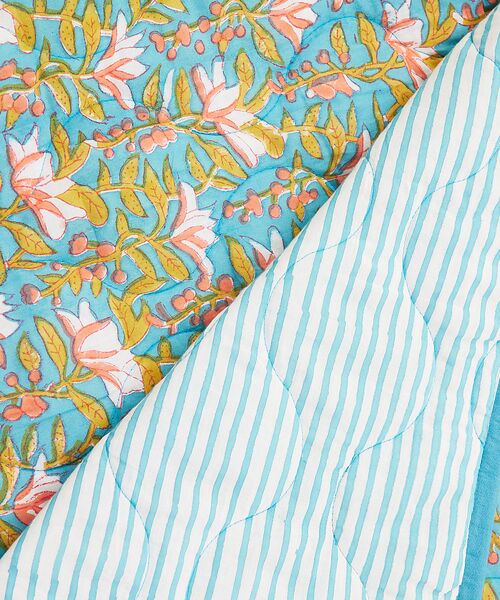 collex / コレックス インテリア・インテリア雑貨 | ブロックプリント キルトブランケット 140×200 | 詳細12