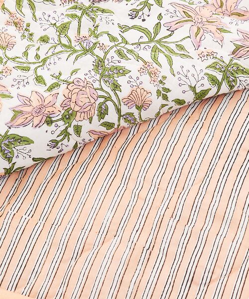 collex / コレックス インテリア・インテリア雑貨 | ブロックプリント キルトブランケット 140×200 | 詳細24