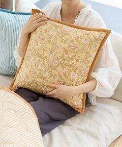 collex / コレックス インテリア・インテリア雑貨 | ブロックプリント キルトクッションカバー 45×45