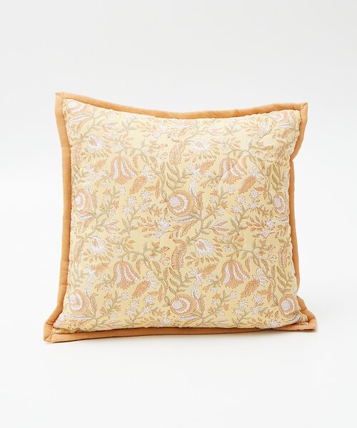 collex / コレックス インテリア・インテリア雑貨 | ブロックプリント キルトクッションカバー 45×45 | 詳細1