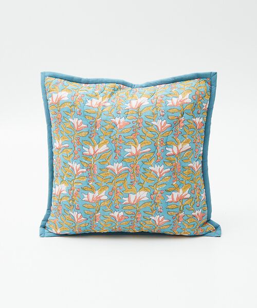 collex / コレックス インテリア・インテリア雑貨 | ブロックプリント キルトクッションカバー 45×45 | 詳細3