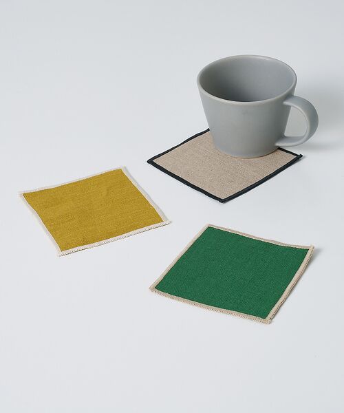 collex / コレックス キッチンツール | 麻 リネンコースター 正方形 10×10cm | 詳細1