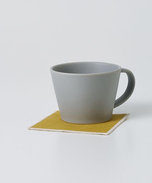 collex/コレックス 麻 リネンコースター 正方形 10×10cm マスタード F