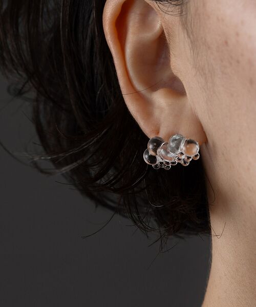 collex / コレックス ピアス・イヤリング | 【HARIO Lampwork Factory×vue.】ピアス 雪の粒 | 詳細1