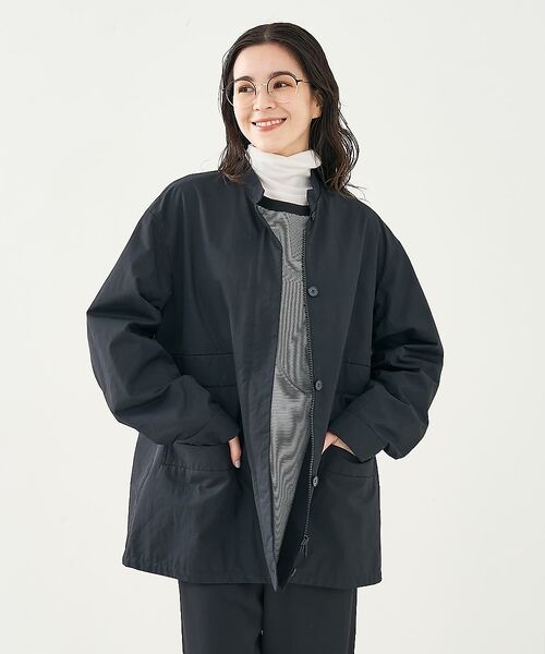 collex / コレックス ブルゾン | ギャザージップアップブルゾン（ブラック）