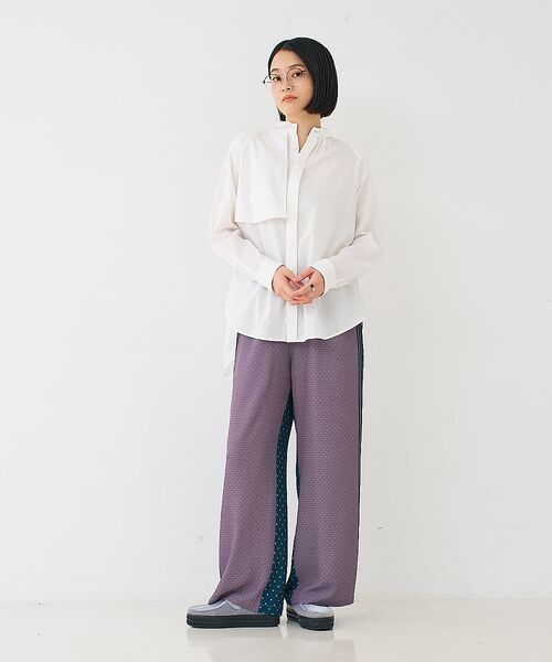 collex / コレックス シャツ・ブラウス | フラップミニ衿ブラウス | 詳細1