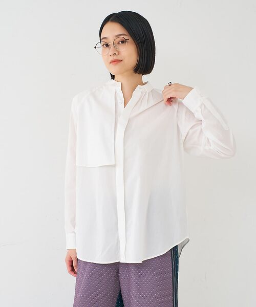 collex / コレックス シャツ・ブラウス | フラップミニ衿ブラウス | 詳細3