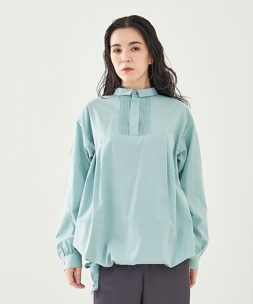 collex / コレックス シャツ・ブラウス | 前後2WAYプルオーバーブラウス（ブルー）