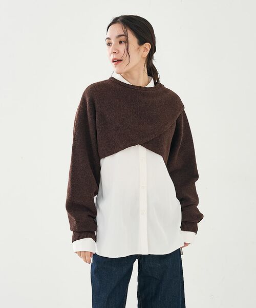 collex / コレックス ニット・セーター | 2WAYショートニットプルオーバー | 詳細23