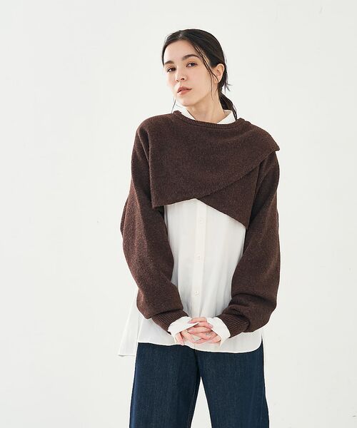 collex / コレックス ニット・セーター | 2WAYショートニットプルオーバー | 詳細24