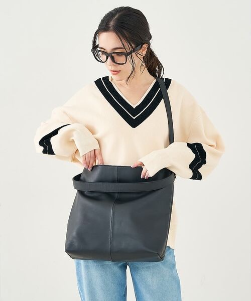 collex / コレックス トートバッグ | ２WAYデザイン ハンドル トートバッグ（ブラック）