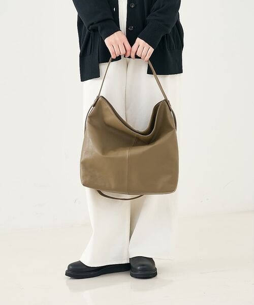 collex / コレックス トートバッグ | ２WAYデザイン ハンドル トートバッグ（モスグリーン）