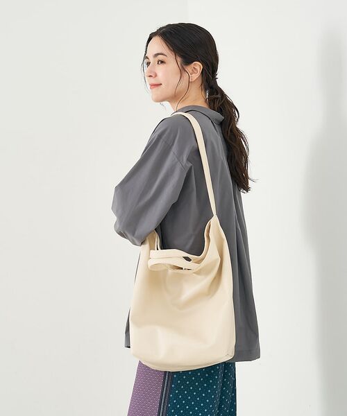 collex / コレックス ショルダーバッグ | 2WAY底マチワイド レザーライクワンショルダーバッグ | 詳細3