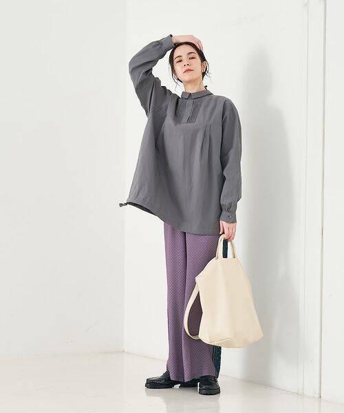 collex / コレックス ショルダーバッグ | 2WAY底マチワイド レザーライクワンショルダーバッグ | 詳細6