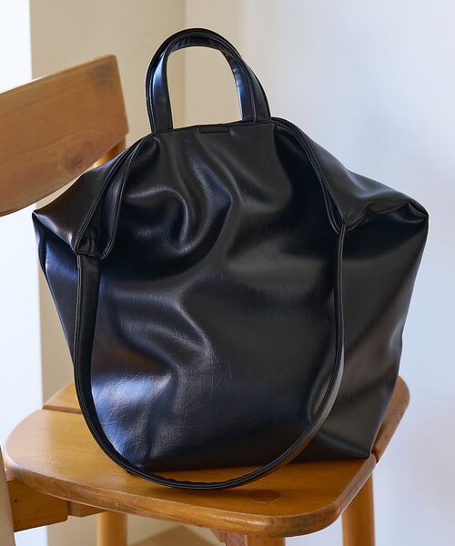 collex / コレックス ショルダーバッグ | 2WAY底マチワイド レザーライクワンショルダーバッグ | 詳細15