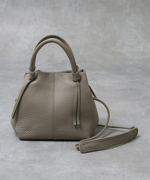 collex / コレックス ショルダーバッグ | 【WEB限定】【Beau're/ヴュレ】2WAYボートシェイプショルダーバッグ（グレー）