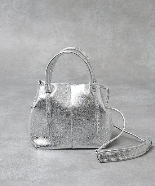 collex / コレックス ショルダーバッグ | 【WEB限定】【Beau're/ヴュレ】2WAYボートシェイプショルダーバッグ（シルバー）