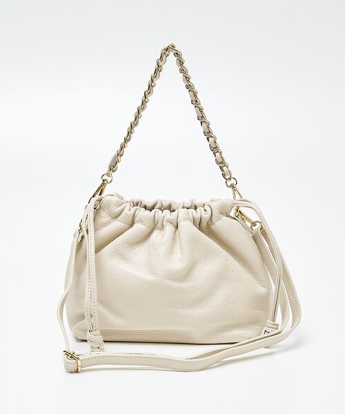 collex / コレックス ショルダーバッグ | 【WEB限定】【AULENTTI/オウレンティ】2WAY巾着チェーンハンドルバッ | 詳細1