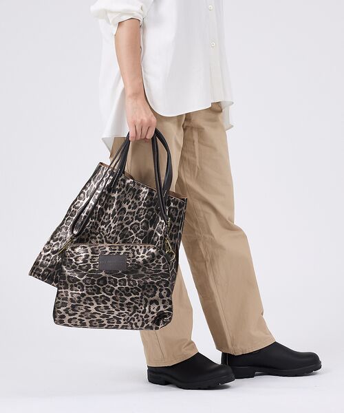 collex / コレックス トートバッグ | 【WEB限定】【AULENTTI/オウレンティ】ポーチ付きトートバッグ　ヒョウ柄 | 詳細4