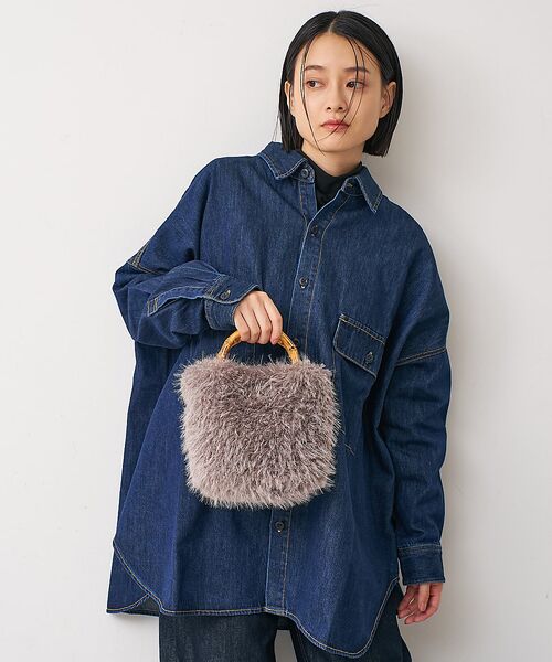 collex / コレックス ショルダーバッグ | 【WEB限定】【EARTH MADE】バンブーファーショルダーバッグ | 詳細1