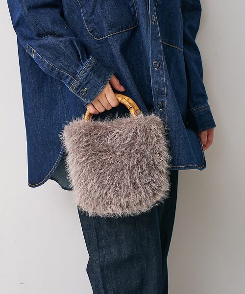 collex / コレックス ショルダーバッグ | 【WEB限定】【EARTH MADE】バンブーファーショルダーバッグ | 詳細3