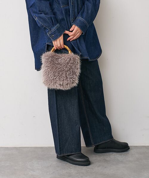 collex / コレックス ショルダーバッグ | 【WEB限定】【EARTH MADE】バンブーファーショルダーバッグ | 詳細4