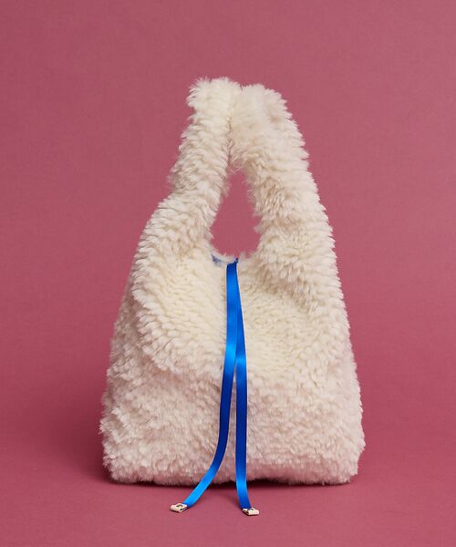 collex / コレックス ハンドバッグ | 【WEB限定】【EARTH MADE】ボア テープ マルシェバッグ（アイボリー）