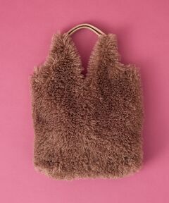 collex / コレックス トートバッグ | 【WEB限定】Vラインフェイクファートートバッグ