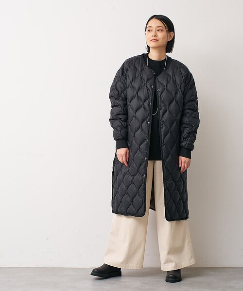 collex / コレックス ダウンジャケット・ベスト | 【TAION】 オーバーサイズ ダウン ロングジャケット（ブラック）