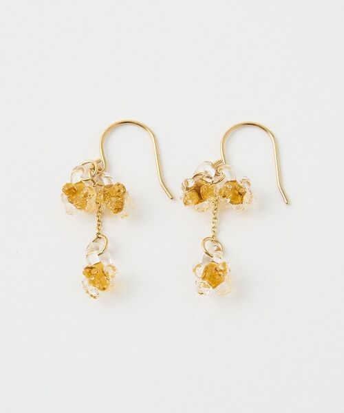 collex / コレックス ピアス・イヤリング | 【HARIO Lampwork Factory】ピアス ひとふさのミモザ | 詳細5