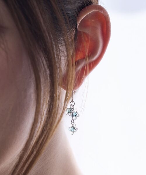 collex / コレックス ピアス・イヤリング | 【HARIO Lampwork Factory】ピアス ひとふさのミモザ | 詳細12