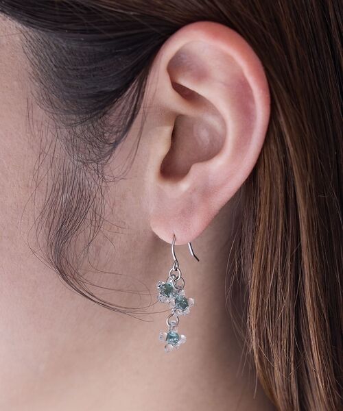 collex / コレックス ピアス・イヤリング | 【HARIO Lampwork Factory】ピアス ひとふさのミモザ | 詳細13