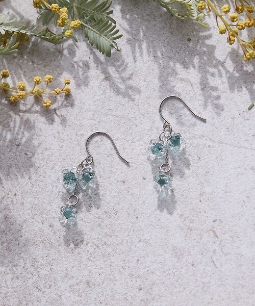 collex / コレックス ピアス・イヤリング | 【HARIO Lampwork Factory】ピアス ひとふさのミモザ（グリーン系その他1）