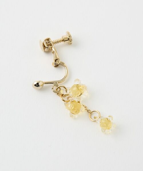 collex / コレックス ピアス・イヤリング | 【HARIO Lampwork Factory】イヤリングひとふさのミモザ イエ | 詳細5