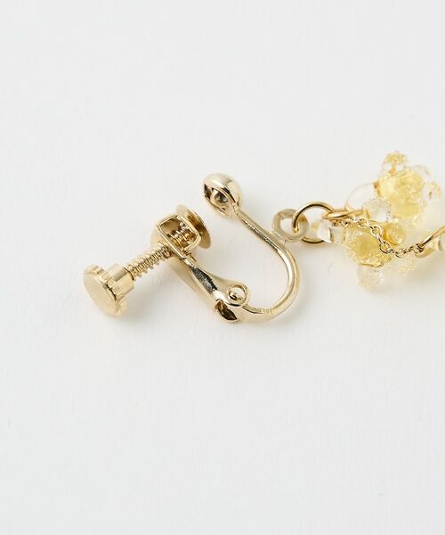 collex / コレックス ピアス・イヤリング | 【HARIO Lampwork Factory】イヤリングひとふさのミモザ イエ | 詳細6