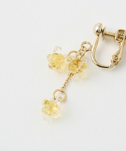 collex / コレックス ピアス・イヤリング | 【HARIO Lampwork Factory】イヤリングひとふさのミモザ イエ | 詳細7