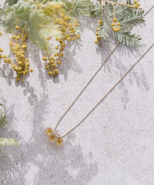 collex / コレックス ネックレス・ペンダント・チョーカー | 【HARIO Lampwork Factory】ネックレス ひとふさのミモザ（イエロー）