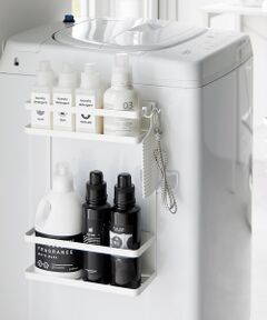 collex / コレックス その他雑貨 | 【tower/タワー 】洗濯機横マグネット収納ラック2段 ランドリー マグネット