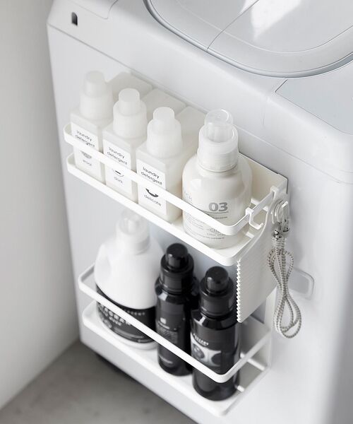 collex / コレックス その他雑貨 | 【tower/タワー 】洗濯機横マグネット収納ラック2段 ランドリー マグネット | 詳細1